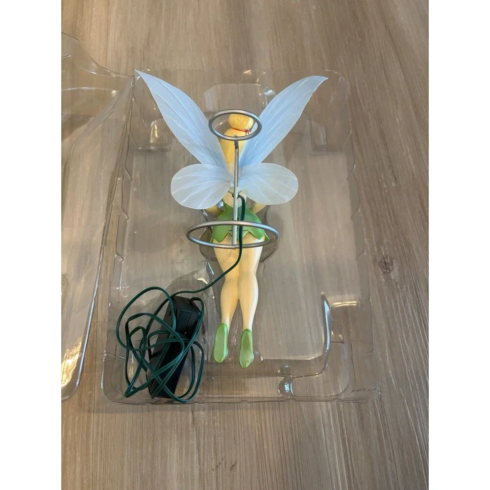 VTG Disney Store Tinkerbell Christmas Tree Topper Fiber Optic In Box RARE
